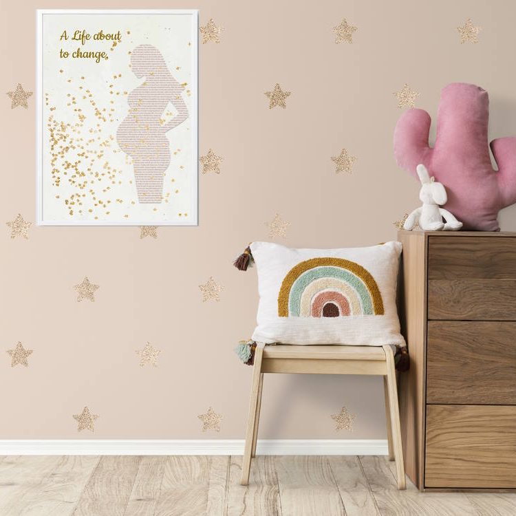 A Life About to Change, Pregnant Woman Framed Printed Poster