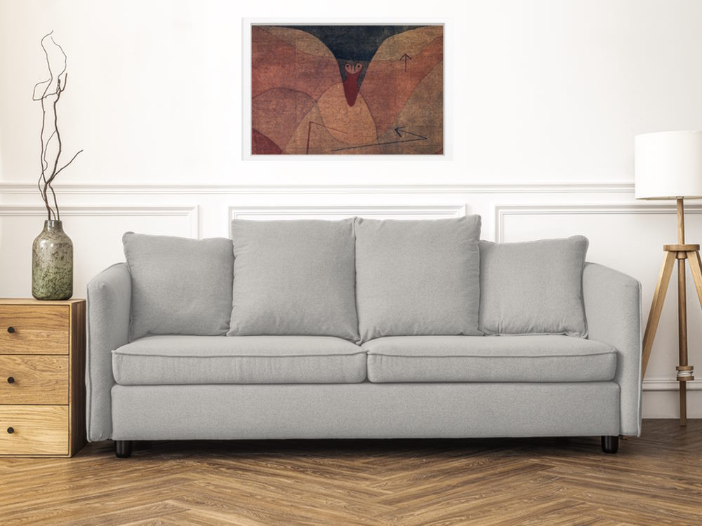 Abstract Colourful Poster Print Framed in Black or White, Artist Paul Klee for Living Room